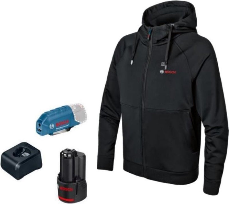 Kit de sudadera con capucha térmica Bosch ghh 12+18v xa 3xl en caja - 06188000gg