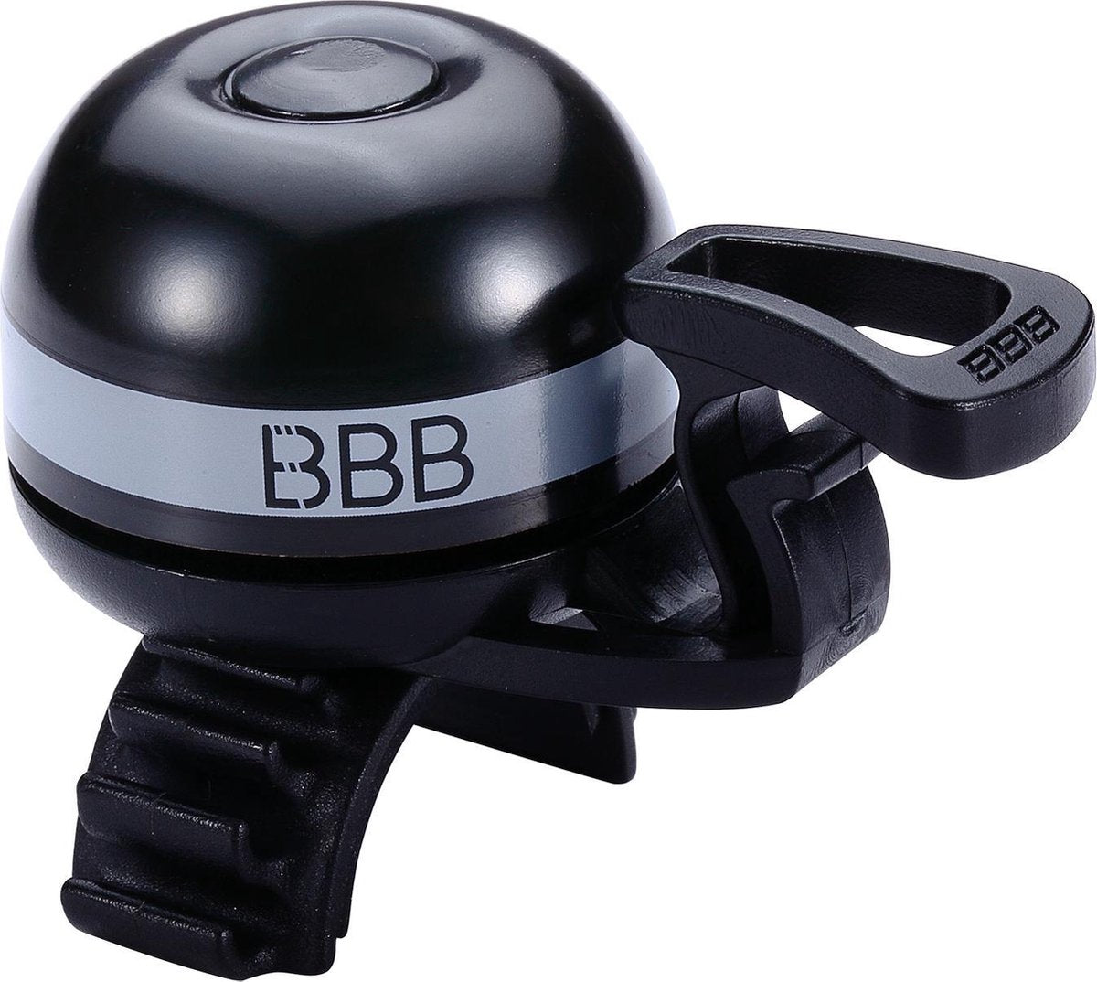 Bbb cycling bbb-14 easyfit deluxe fietsbel - messing - alle stuur diameters - grijs