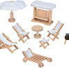Muebles de jardín de muebles de títeres de madera de Goki, 9dlg.
