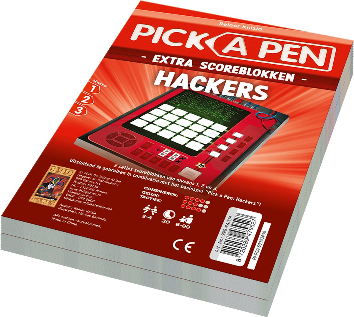999 games 999 Games Pick A Pen Hackers Score Blokken, 2st.