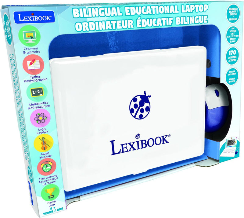 Lexibook ordinateur portatile 6.7” educativo bilingue inglese e francese