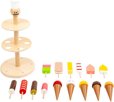Stallo di gelato Luigi in legno a piede piccoli, 16dlg.