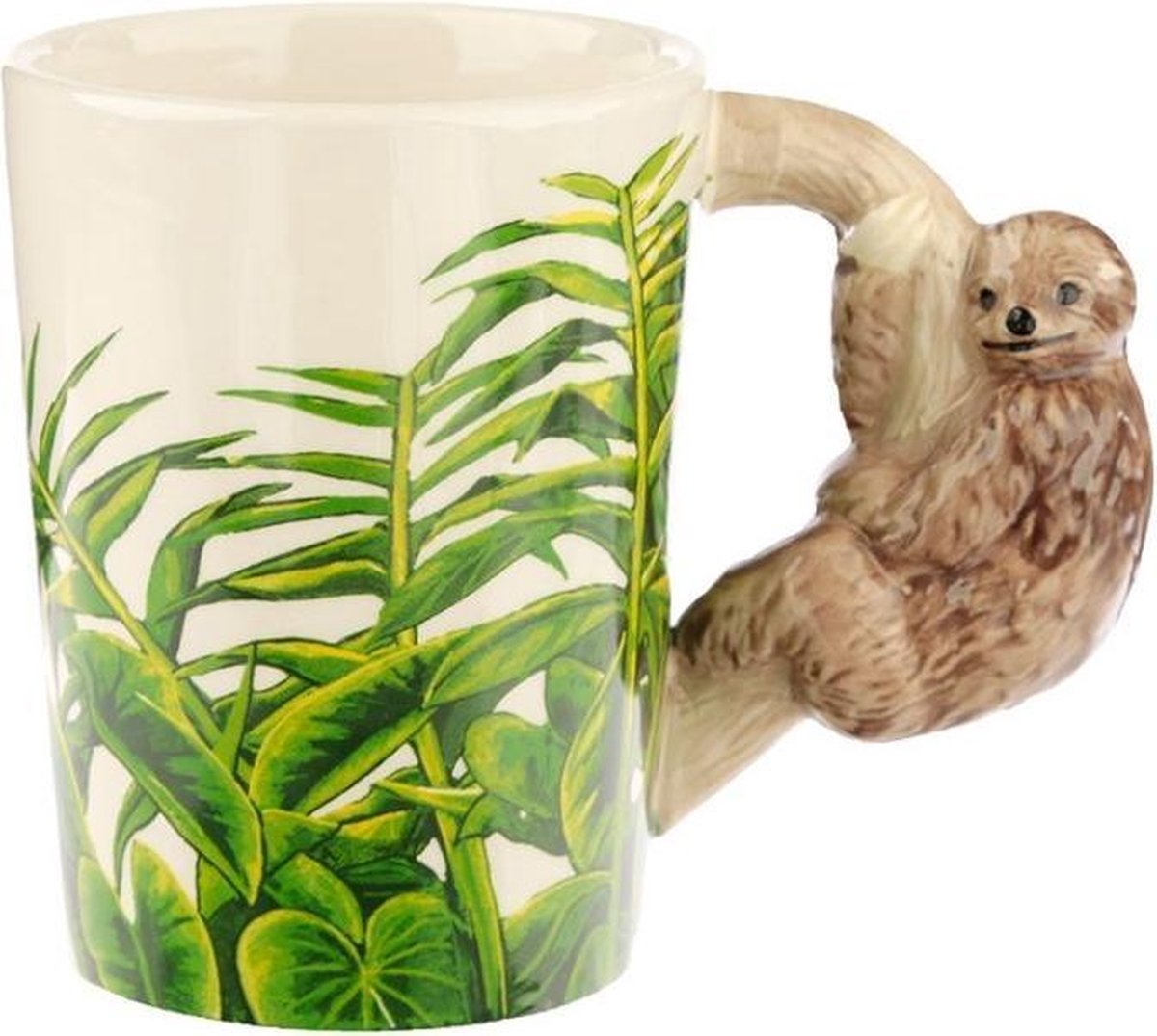Jungle Adventurer Sloth - Formata tazza in ceramica