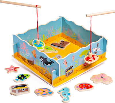 Bigjigs Wooden Magnetic Fish Game
