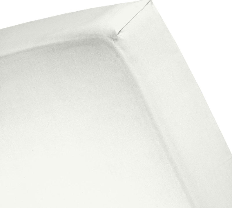 Sábana ajustable de fin de semana Cenicienta - adecuada para somier - algodón - 180x200 cm - hasta 35 cm de altura del colchón - marfil