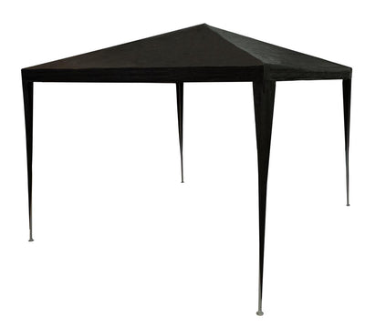 Carpa para fiestas en el jardín Lifetime 3 x 3 m - pabellón y carpa para fiestas para jardín o terraza - carpa para fiestas incl. clavijas y tensores - altura de cumbrera 2,5 m - plástico - antracita