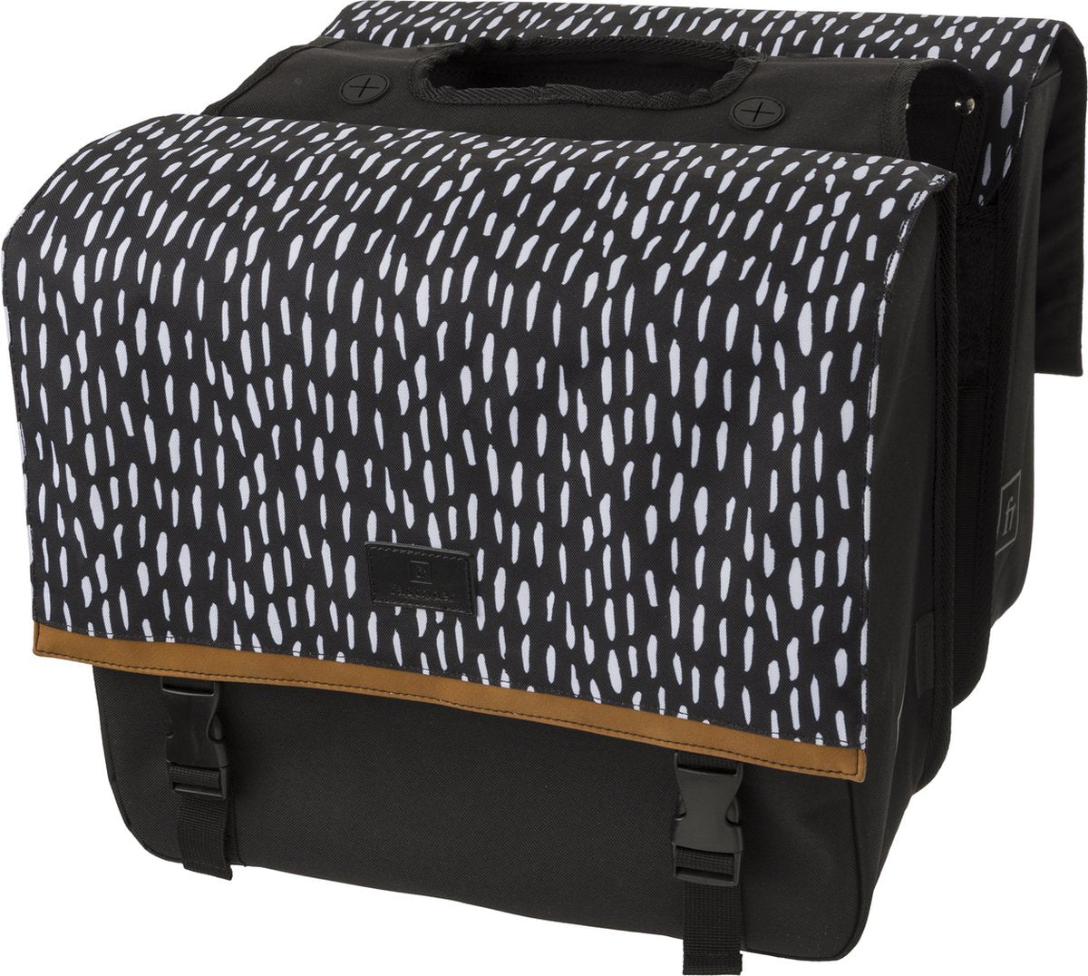 Fastrider nara bolsa doble para bicicleta tendencia negro