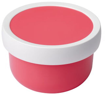 Caja de frutas Mepal campus - 300 ml - incluye tenedor para frutas - cierra bien - caja de refrigerios - rosa