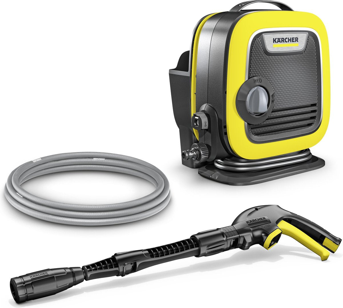 Mini idropulitrice Kärcher k - 110 bar - 360 l h - 20 m2 h - tubo premiumflex - adatto, tra gli altri. biciclette - attrezzi da giardino - set da giardino - terrazzini - e balcone