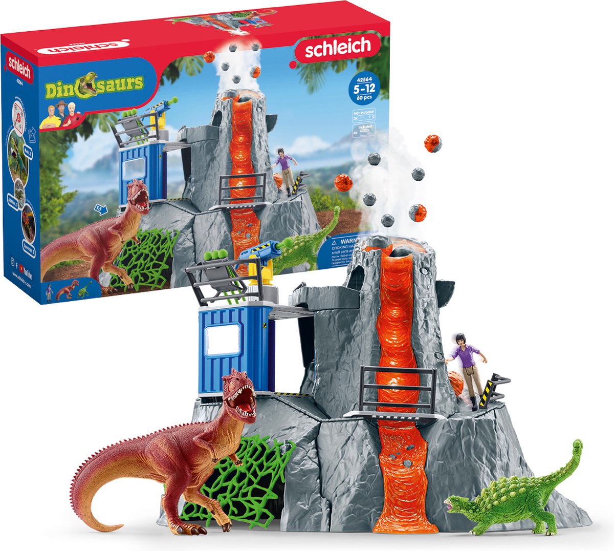 La grande spedizione vulcano di Schleich Dinosaur 42564