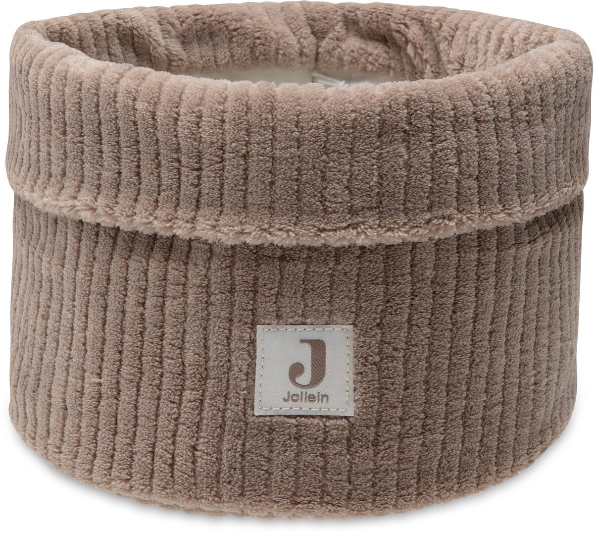 Jollein commode mandje - 14x18cm - cloudy rib - milky coffee