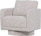 Woood oska draaifauteuil - melange stof - naturel - 64x78x79