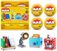 Set per la costruzione della casa Max Zuru: libri, caffè, tostapane e lampada - confezione da 4