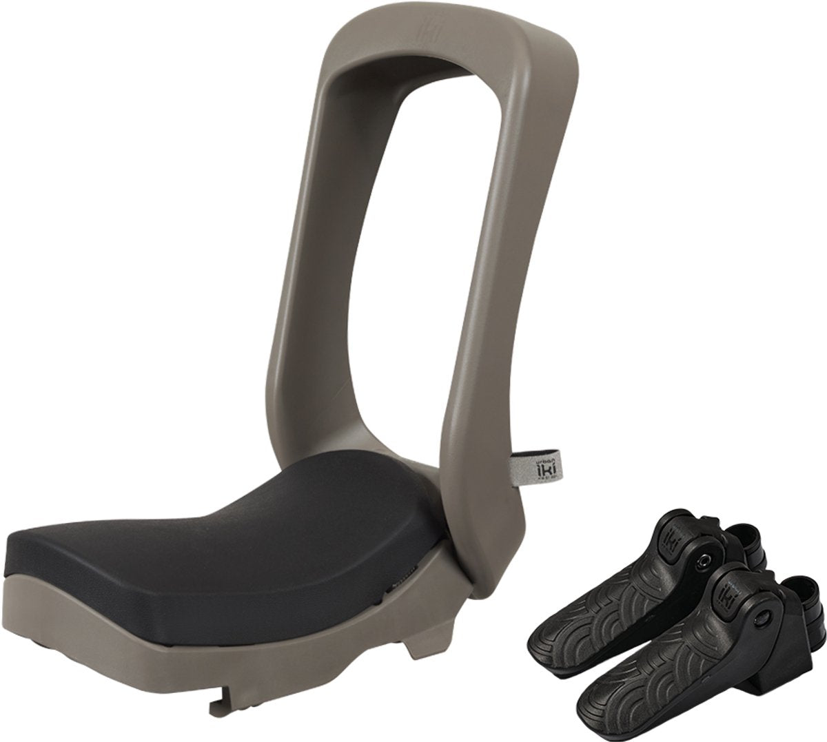 Urban iki junior fietsstoeltje - zonder montagekader - suzume grey bincho black -
