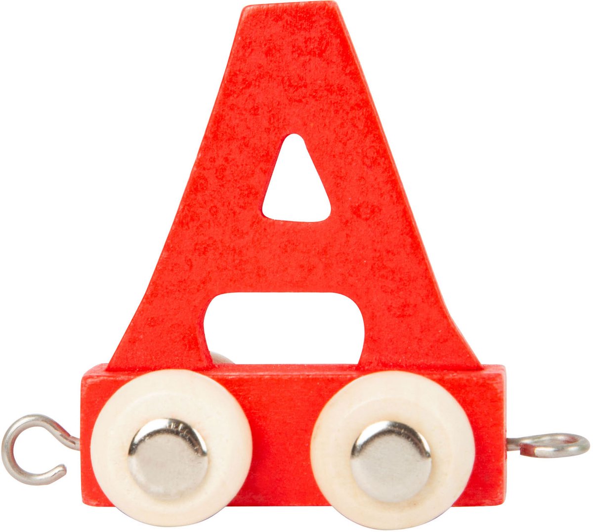 Pieno piccolo - Font in legno rosso - A - 12 pezzi