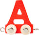 Pieno piccolo - Font in legno rosso - A - 12 pezzi