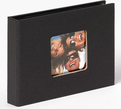 Walther fun - inserto per album fotografico - 36 foto 10x15 cm - nero - struttura in lino