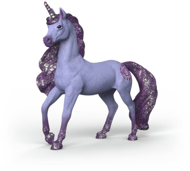 Figura de juguete Schleich unicornio orquídea juguete mágico de fantasía.