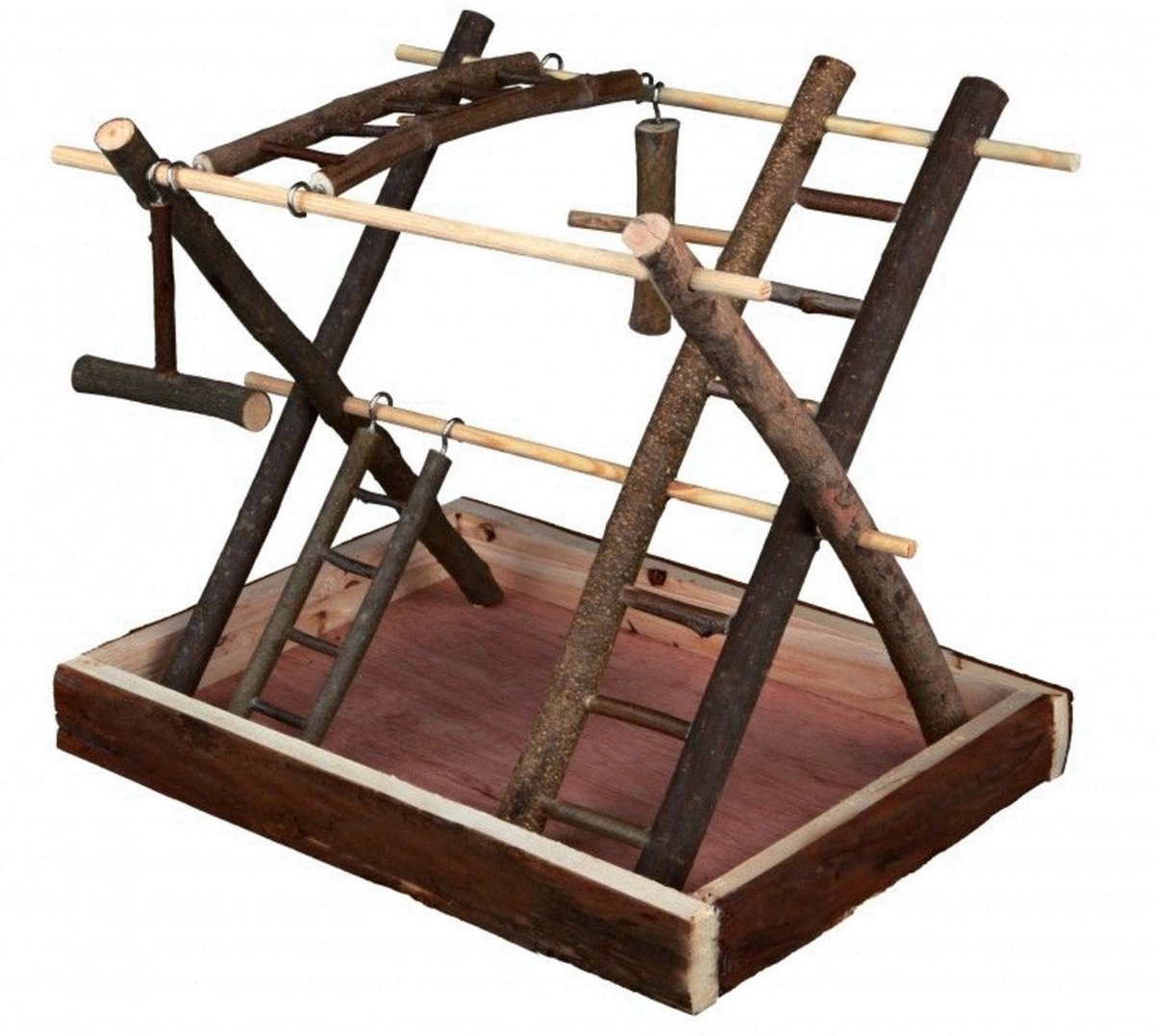 Trixie -parco giochi per uccelli-natural-living-35x27x30-cm-legno-5663