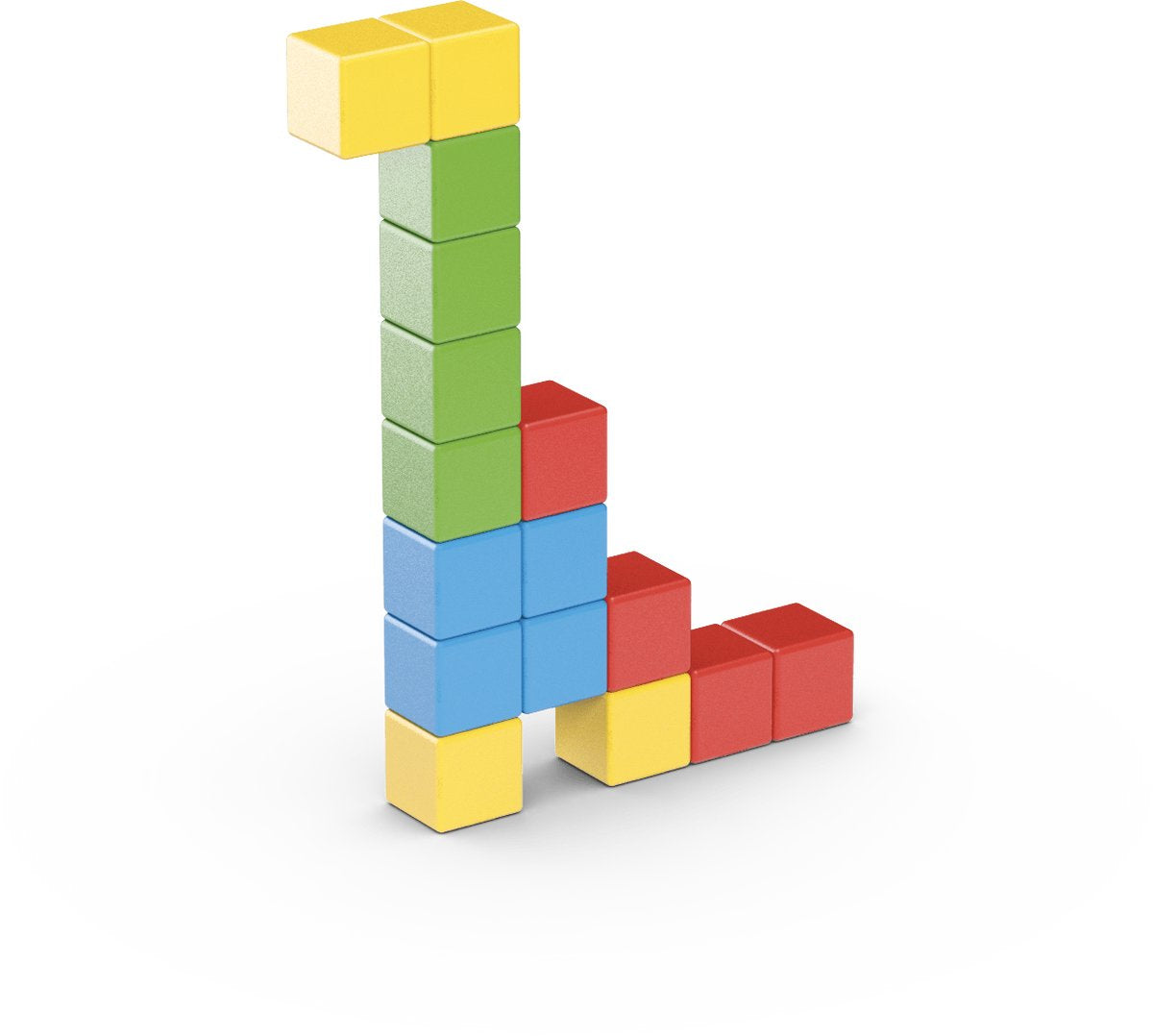 Geomag magicube creative riciclato - mattoncini magnetici - 16 pezzi - da 3 anni