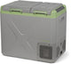 Frigo portatile a compressore elettrico Steamy-e - doppio scomparto - raffreddamento e congelamento simultanei - 40 litri - 12v e 230v - per auto e campeggio - grigio
