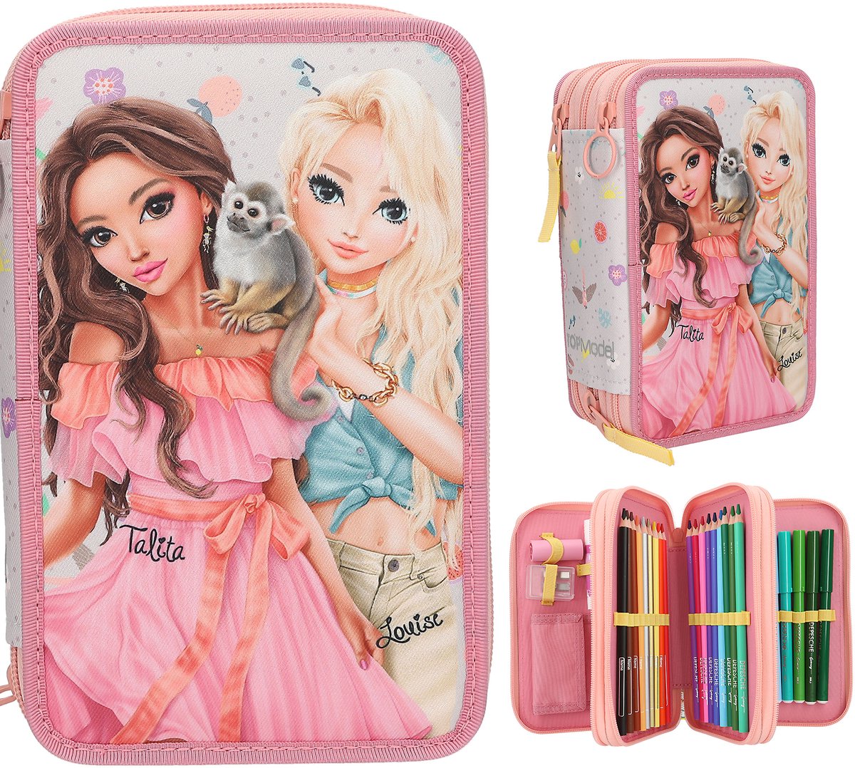 Depesche - topmodel 3-vaks etui - juicy
