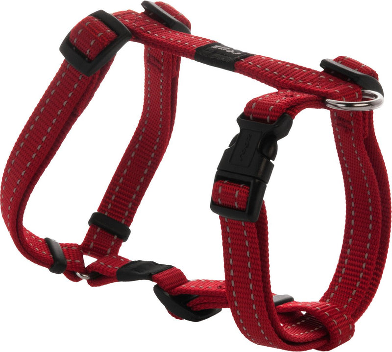 Rogz for dogs rogz utility tuig rood - hondenharnas - m 32-52x1.6 cm