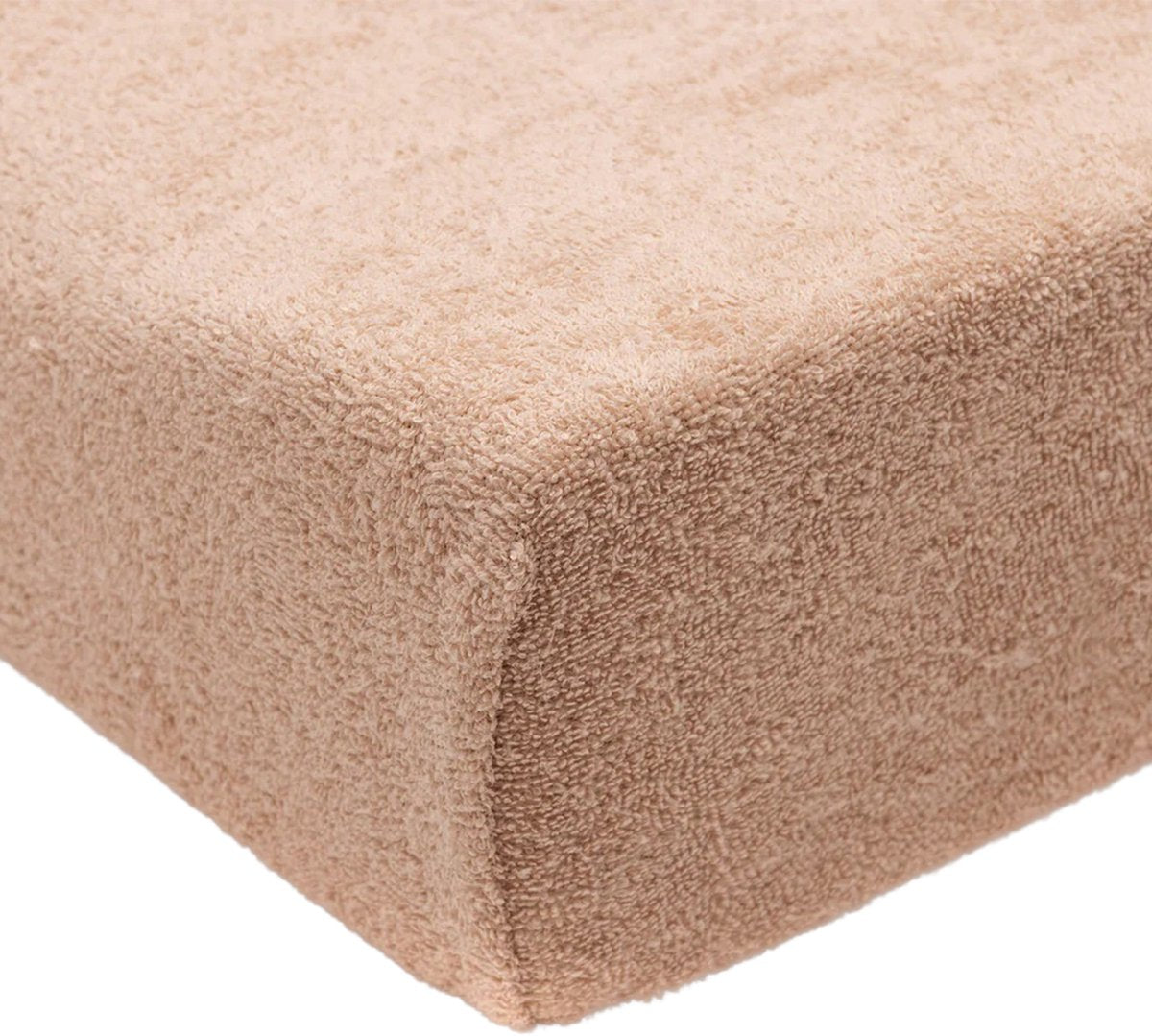 Jollein aankleedkussenhoes - 50x70 cm - cloudy rib - blush wild rose