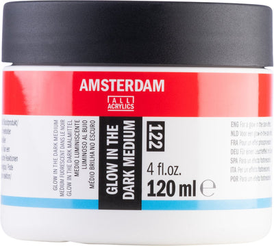 Amsterdam all acrylics amsterdam • glow in the dark medium 122 mini 120ml