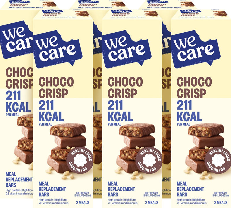 Sostituto pasto Wecare - barrette - cioccolato croccante - 6 x 120 gr