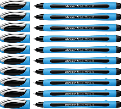 Strumenti di scrittura Schneider penna a sfera Schneider - slider memo - xb - 1,4 mm - nera - 10 pezzi - s-150201-10