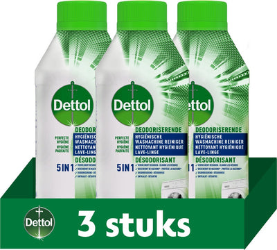 Dettol - detergente igienico per lavatrice - 3 x 250 ml