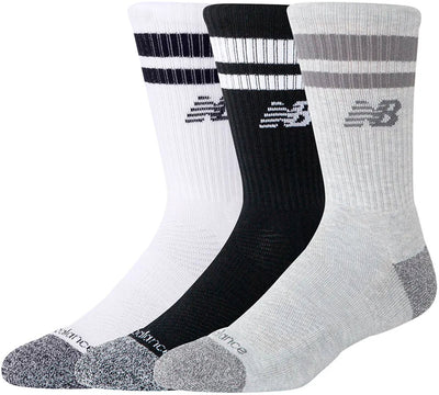 New balance active premium stripe crew sock unisex sportsokken - assorted