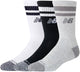 Calcetines deportivos unisex new balance active premium stripe crew sock - surtido