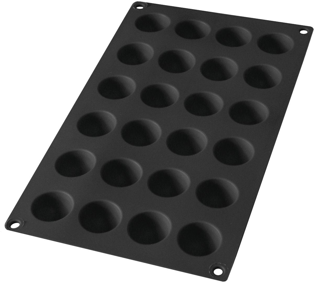 Lékué bakvorm 24 halve bollen - siliconen - black