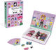 Janod – magnetibook – festa in maschera per ragazze – set da gioco con libro magnetico