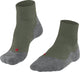 Falke tk5 short anti-blaar dun wol functioneel materiaal wandelsokken heren groen - maat 42-43