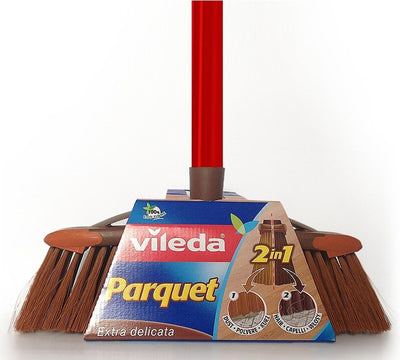 Vileda 2en1- cepillo para parquet cepillo para parquet con stiehl