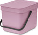 Pattumiera Brabantia sort go - 6 l - rosa lilla