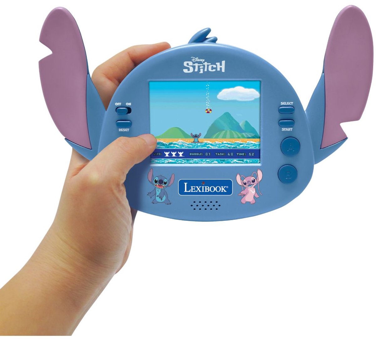 Console Lexibook Disney Stitch Cyber Arcade Motion® con controllo gestuale, schermo LCD a colori da 2,8'' e 50 giochi, di cui 10 dell'universo Disney Stitch