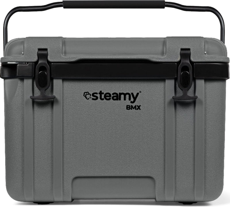 Steamy bmx 26 - nevera portátil para construcción - 26 litros - gris
