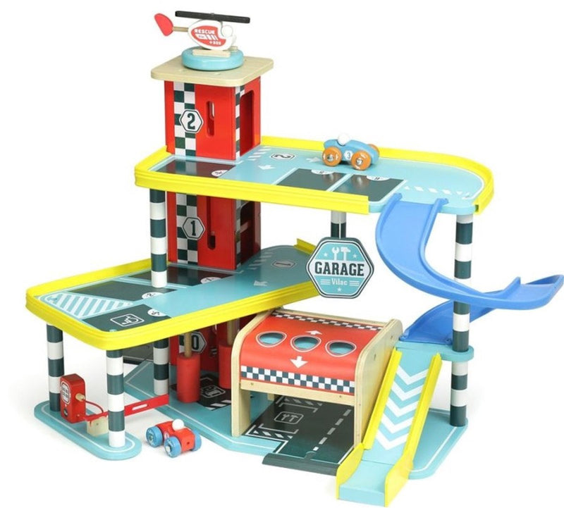 Garage in legno Vilac ity - giochi per bambini - da 3 anni