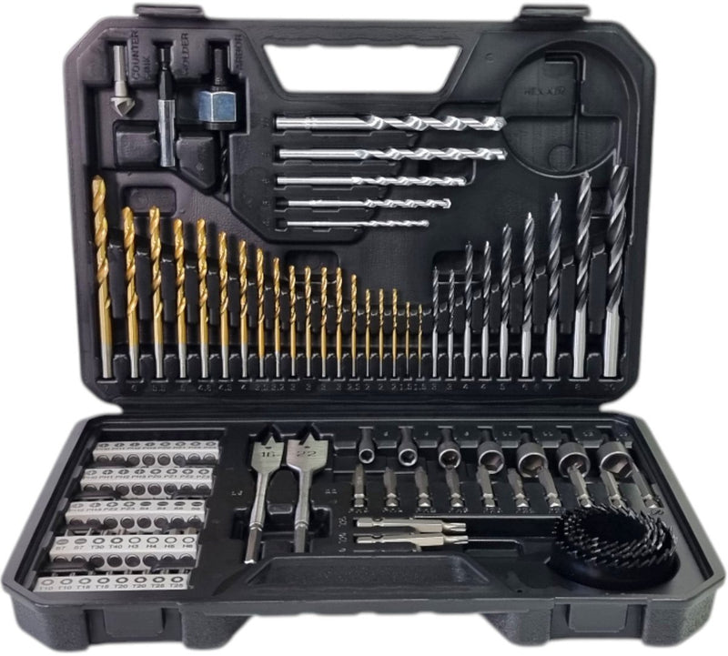 Bosch 2607017367 Juego de brocas y puntas HSS de estaño de 103 piezas - PH PZ TX SW SL