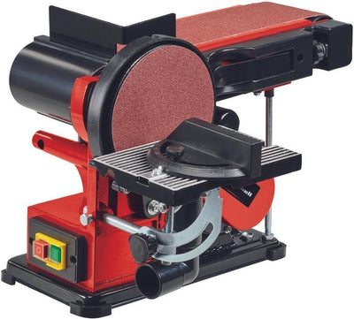 Levigatrice elettrica a nastro e a disco Einhell tc-us 380 - 380 W - velocità del nastro abrasivo 292 m min - velocità della levigatrice a disco 1.450 t min - incl. 1 nastro abrasivo K80 e 1 disco abrasivo K80