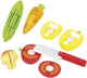 Cucina giocattolo Goki - set da taglio verdure - 12 parti - legno con velcro - 3 anni