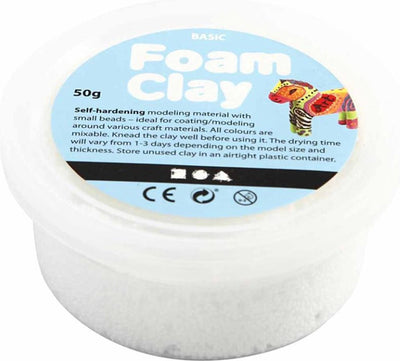 Clay in schiuma - bianco, 35gr.