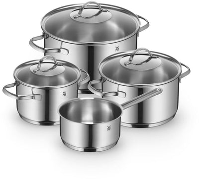 Wmf provence plus - juego de sartenes - 4 piezas - acero inoxidable - inducción - ergonómico
