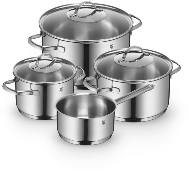 Wmf provence plus - juego de sartenes - 4 piezas - acero inoxidable - inducción - ergonómico