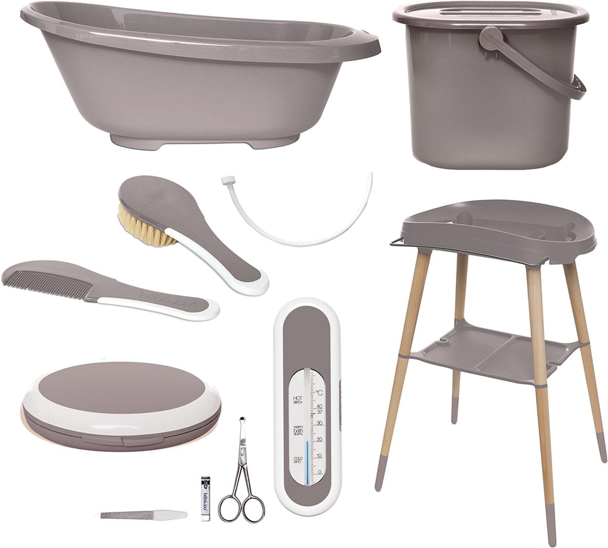 Set da bagno Bébé-jou 7 pezzi sense marrone gesso
