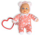 Chicco my doudou doll - mijn kleine pop - zachte knuffelpop met hartvormige bijtring - zalmroze (0m+)